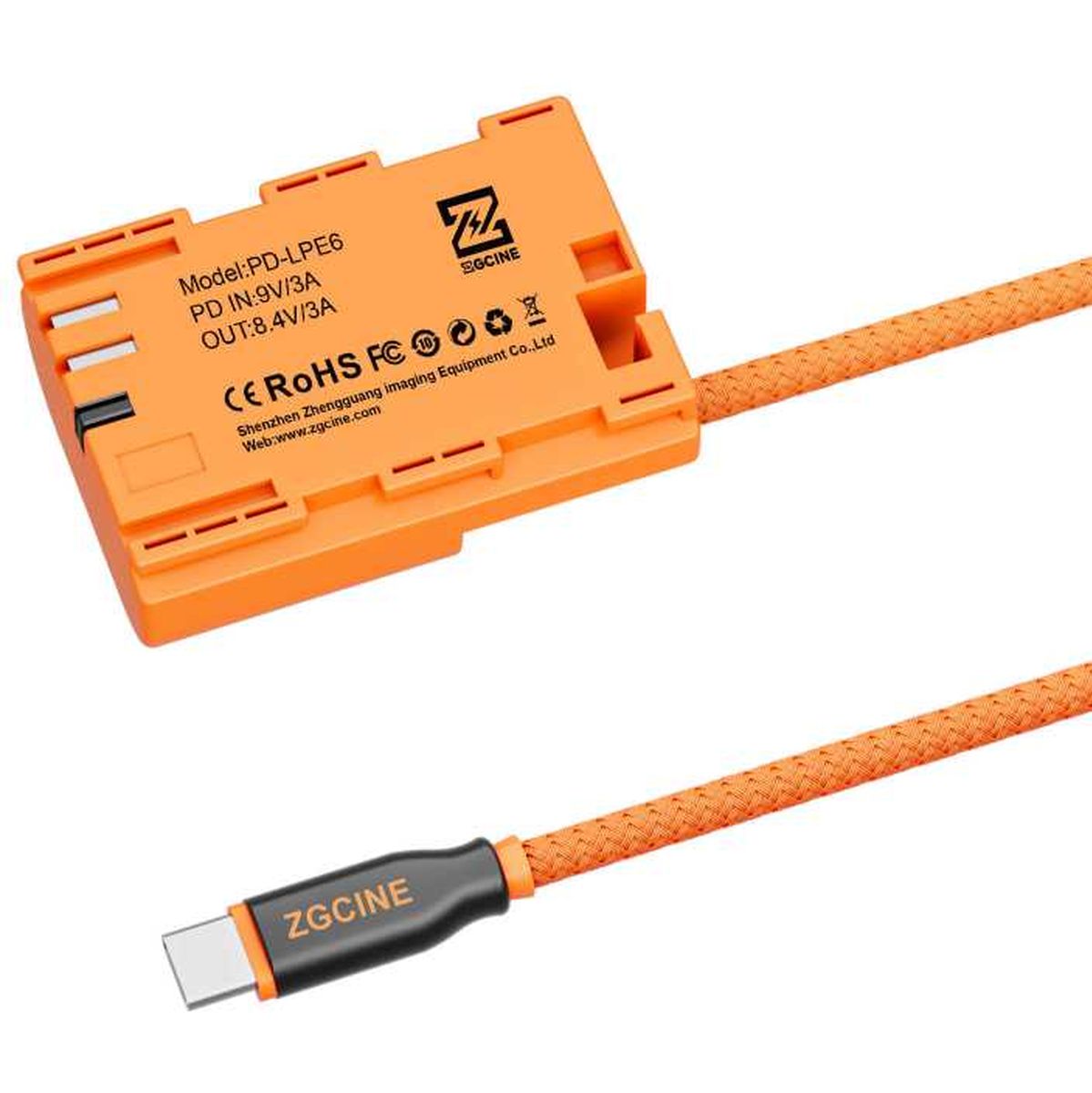 ZGCINE USB-C To LPE6 Dummy Battery Cable (PD-LPE6) - image 4 of 4