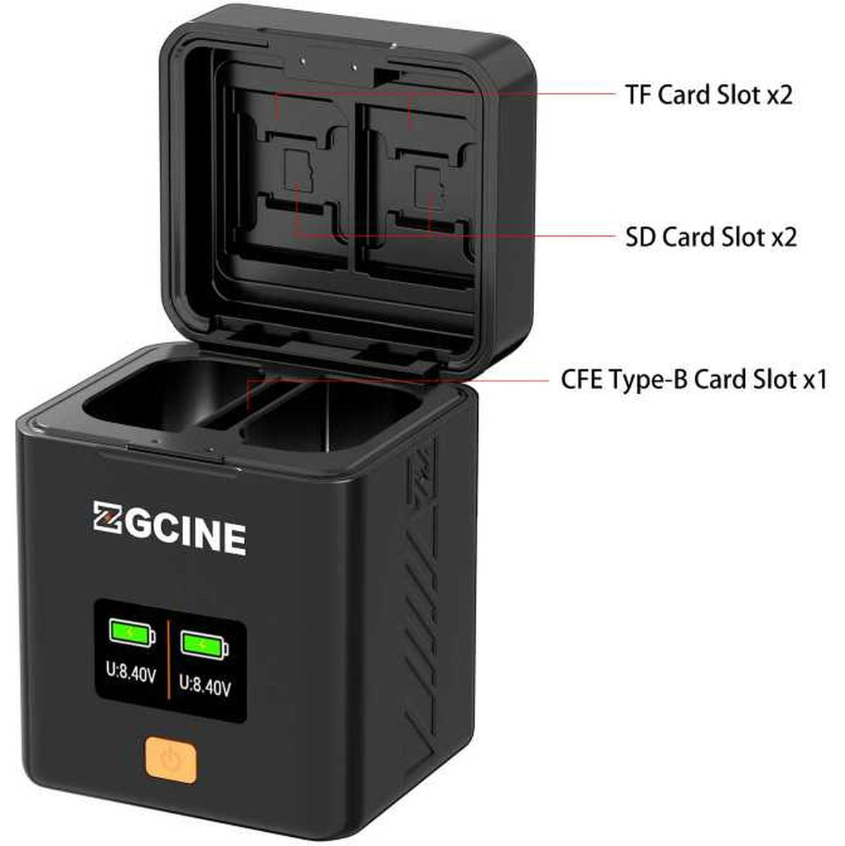 ZGCINE Charging Case For Panasonic LUMIX DMW-BLK22 Battery (PS-BLK22)