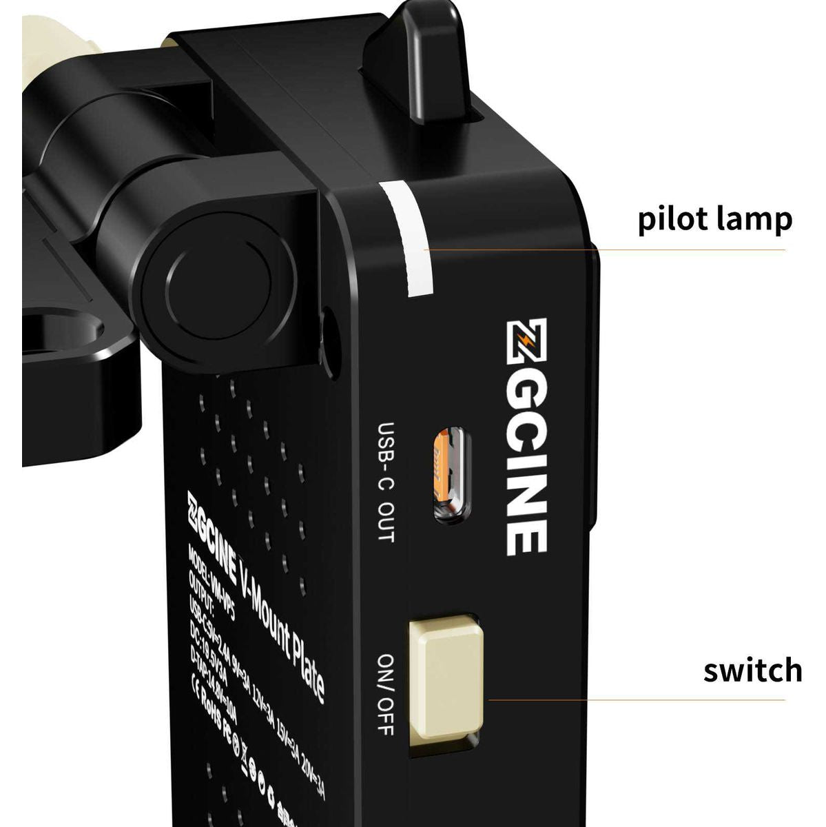 ZGCINE V-Mount Plate For Sony FX6 (VM-VP5)