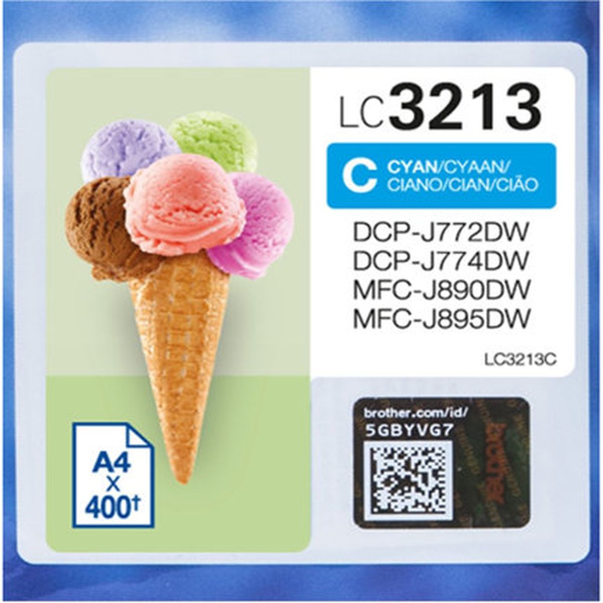 Brother HC 400-PAGE Cyan LC3213C - image 3 of 3
