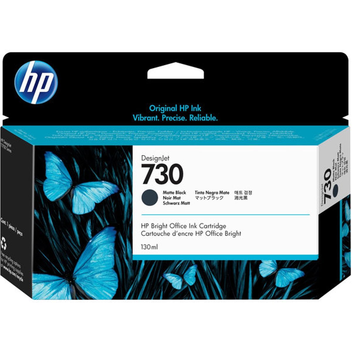 HP 730 130 ml Matte Black CRTG P2V65A - image 2 of 2