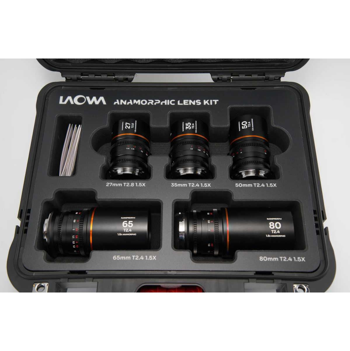 Laowa Nanomorph S35 Bundle (27.35.50.65.80mm) (Amber) dl (La