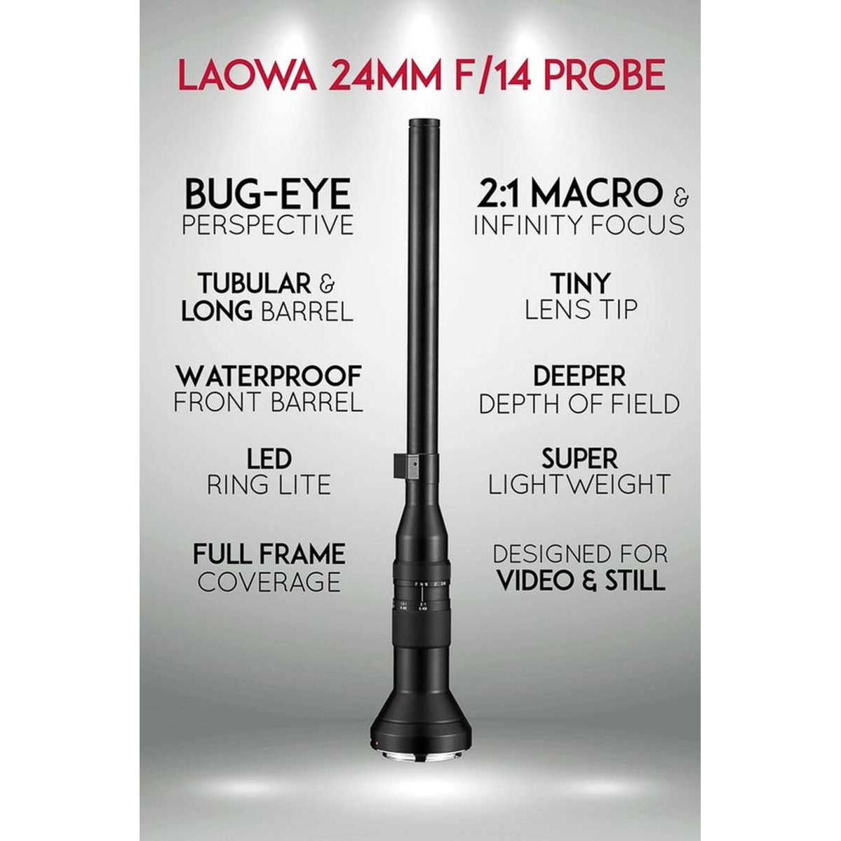 Laowa 24mm f/14.0 2X Macro Probe Lens (Std) - Nikon Z