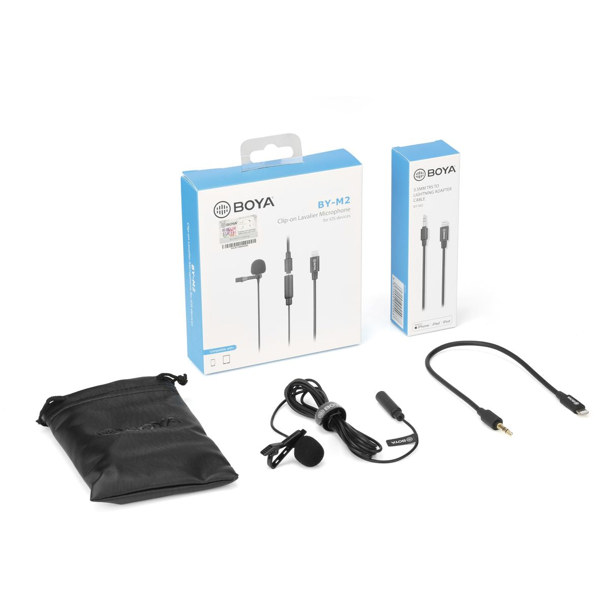 Boya Clip-On Lavalier Microphone BY-M2 For iOS