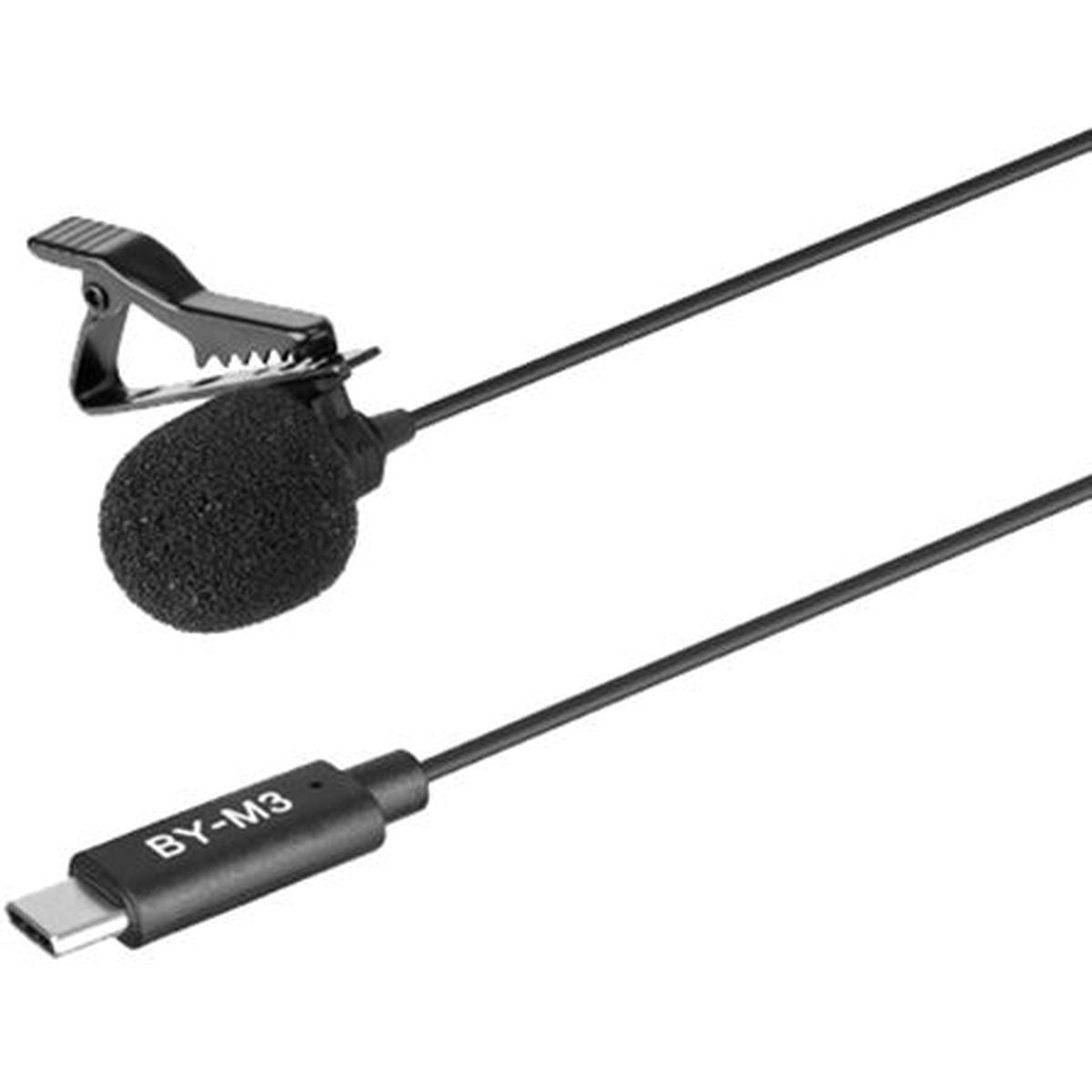 Boya Clip-On Lavalier Microphone BY-M3 For USB-C