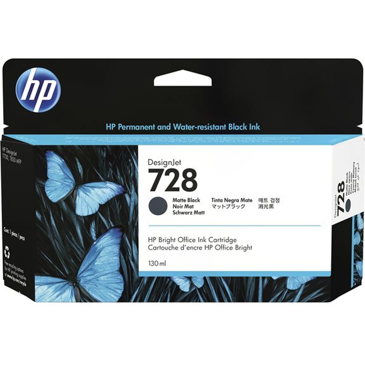HP 728 130-ml Matte Black Designjet Ink