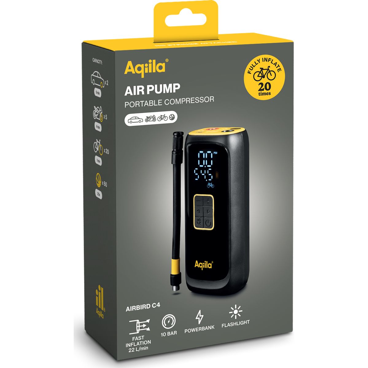 Aqiila Airbird C4 Compressor + PowerBank - image 2 of 5