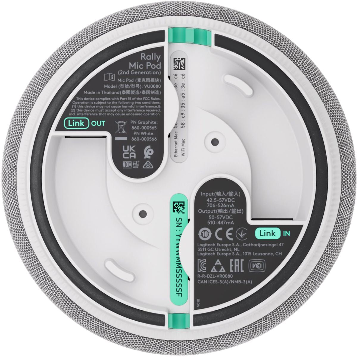 Logitech Rally Mic Pod 2 Off-White - image 3 of 3