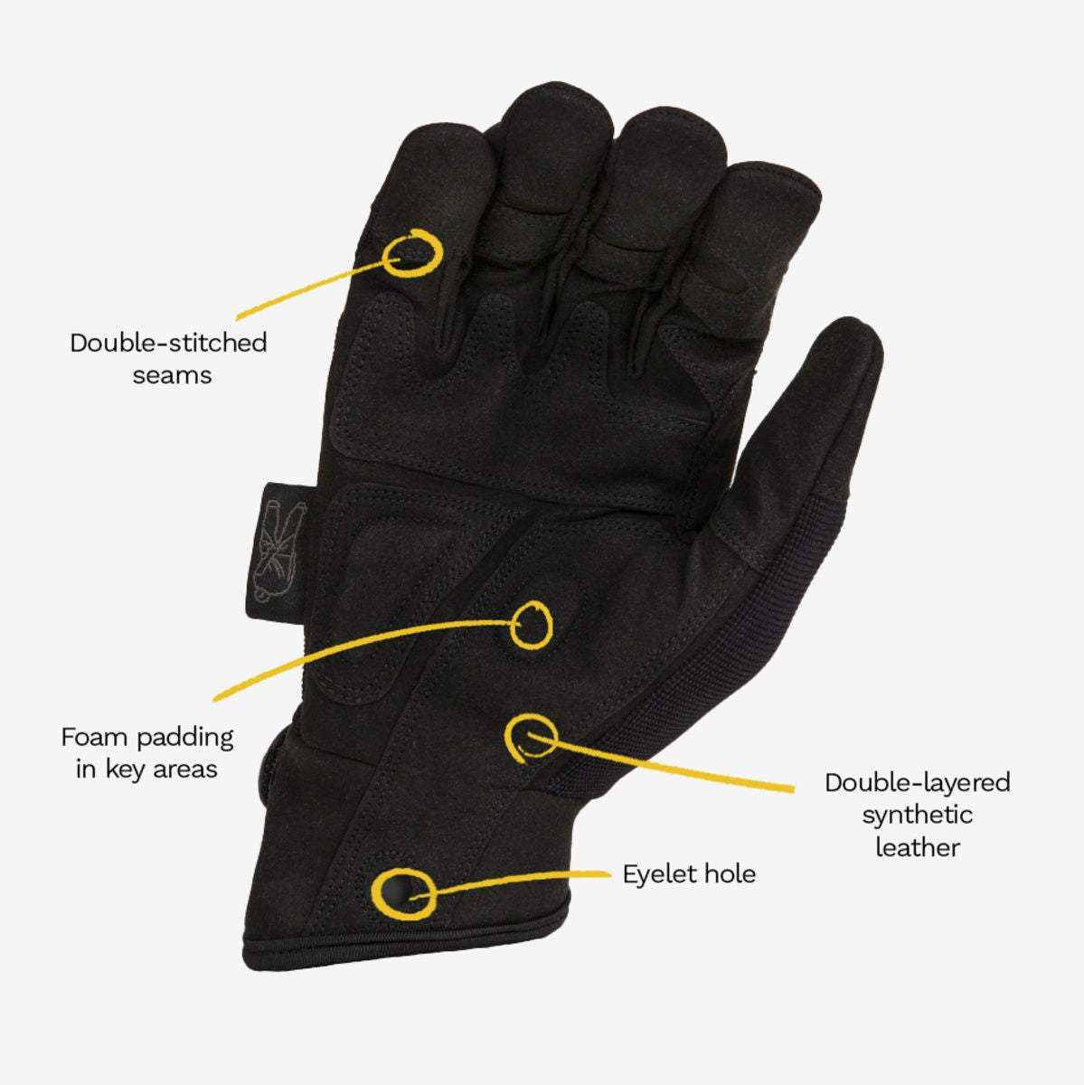 Dirty Rigger Comfort Fit Rigger Glove – Black Edition XL