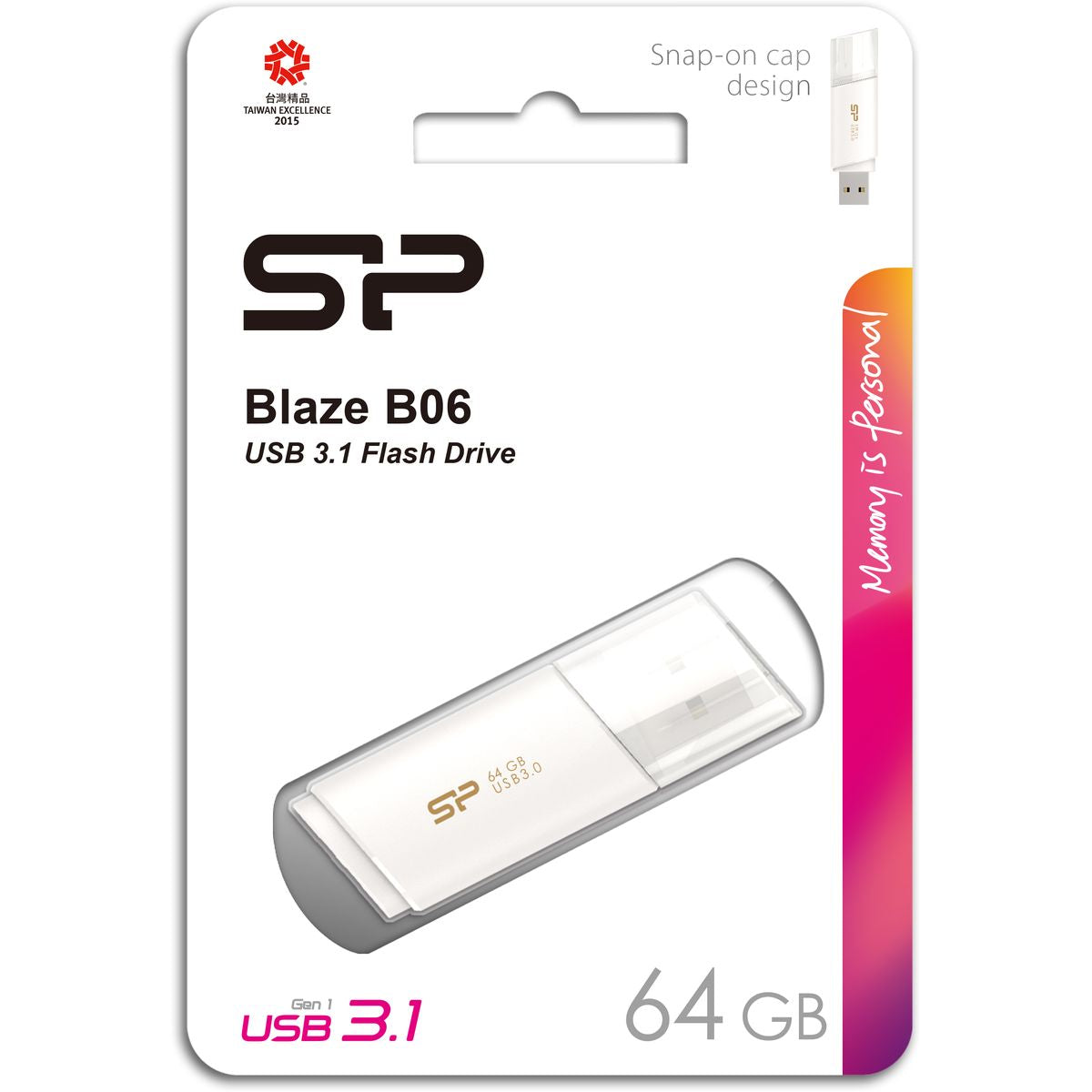 Silicon Power Blaze B06 64GB USB 3.0 (White)