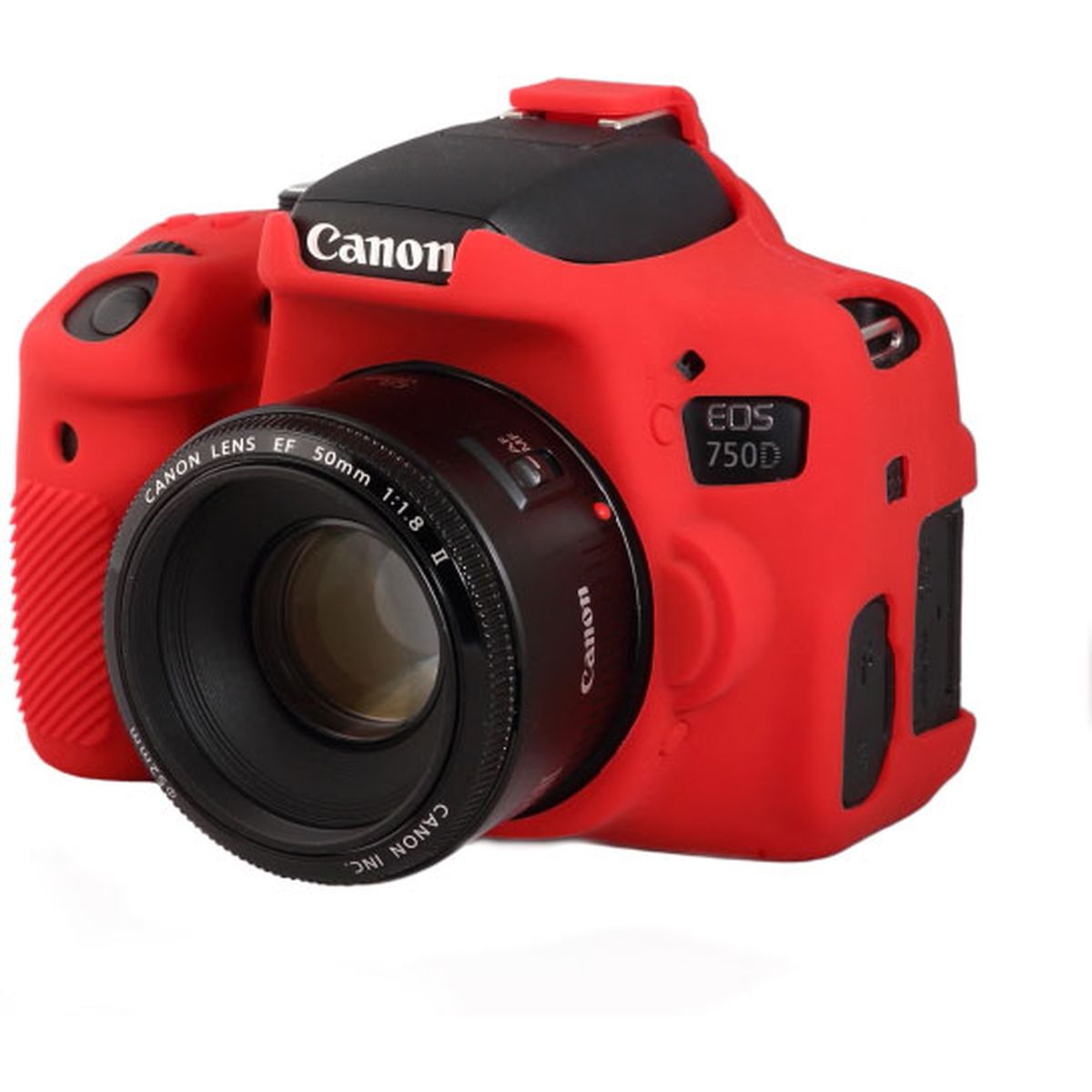 easyCover Body Cover For Canon 750D Red