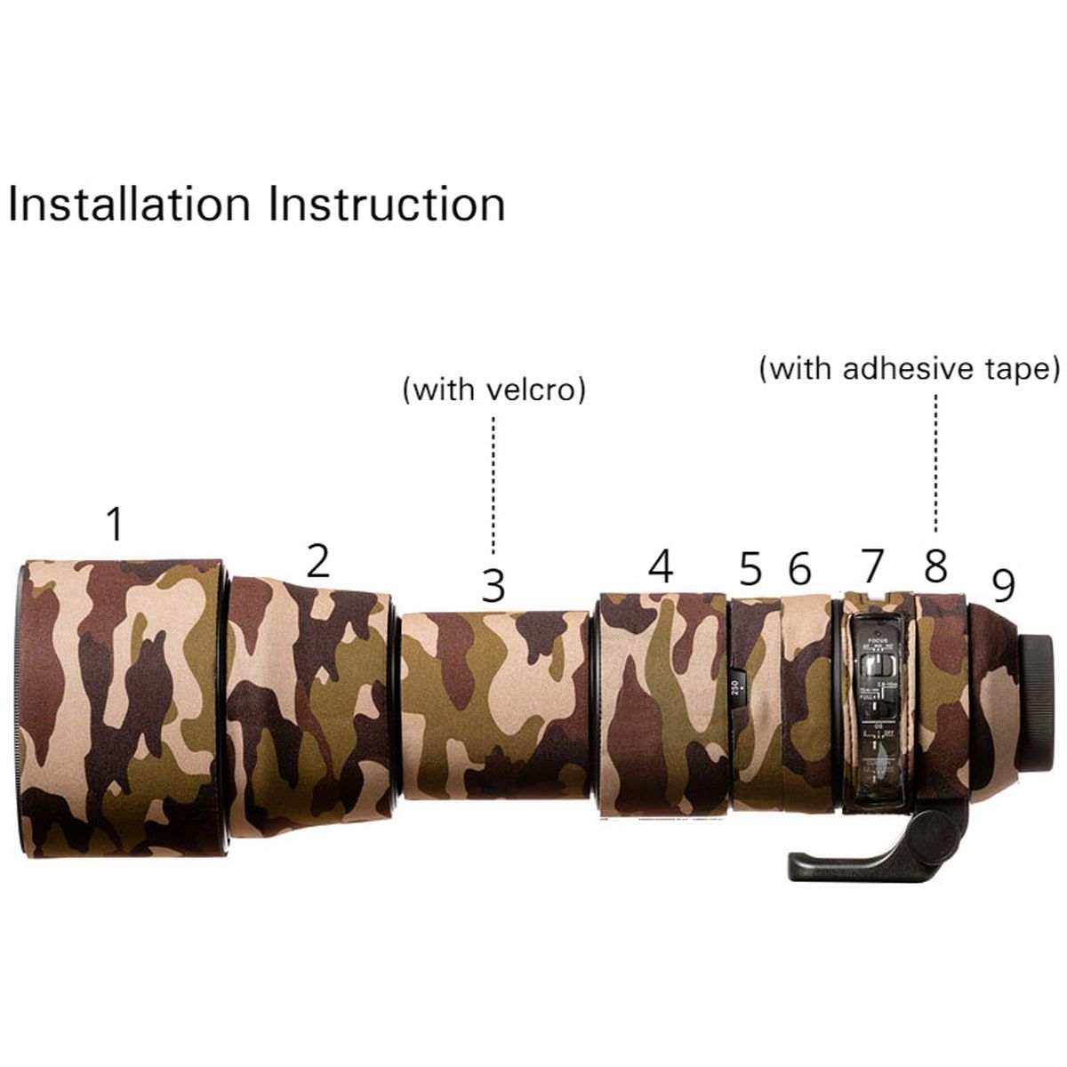 easyCover Lens Oak For AF-S 200-500MME ED VR Green Camo