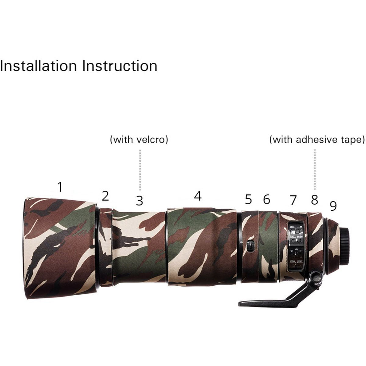 easyCover Lens Oak For AF-S 200-500MME ED VR Green Camo