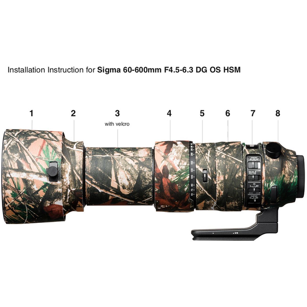 easyCover Lens Oak For 60-600mm DG OS HSM S FR Camo