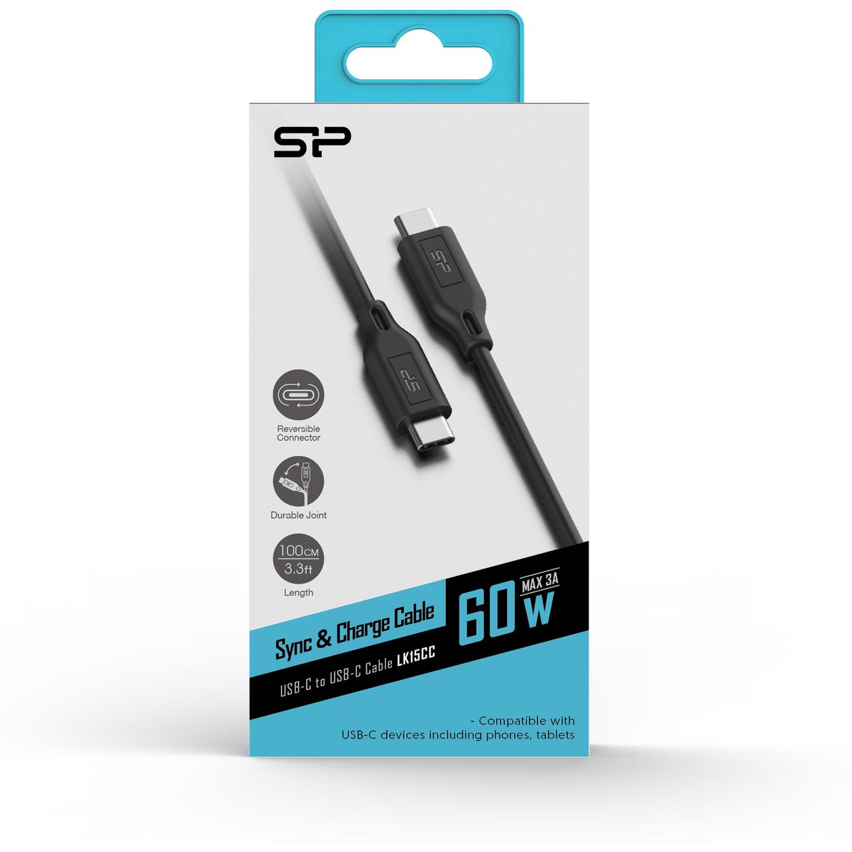 Silicon Power Boost Link USB Type-C / Type-C Cable 1m (PVC) - image 2 of 5
