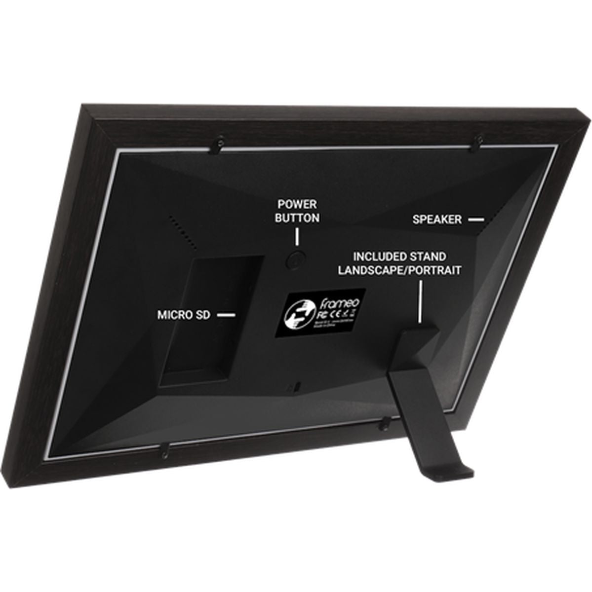 Benel Frameo Digital Photo Frame HF-101WB Brown 10.1 inch