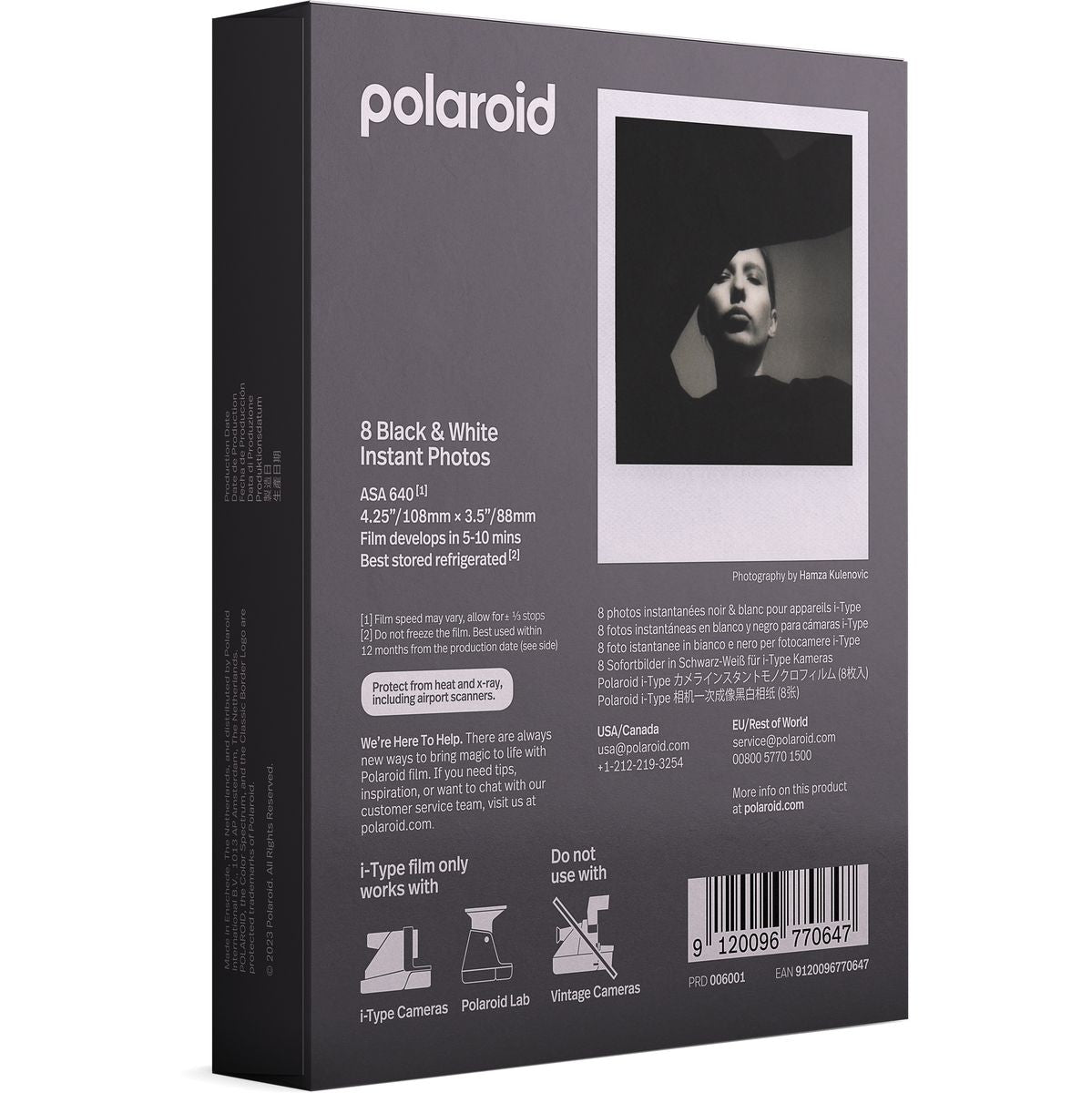 Polaroid Originals B&W Instant Film For I-Type