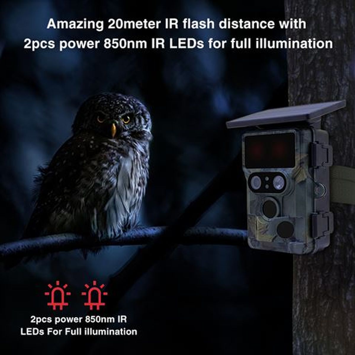 Stealth Gear Nightjar Dual-Cam Solar 4K WiFi Wildcamera
