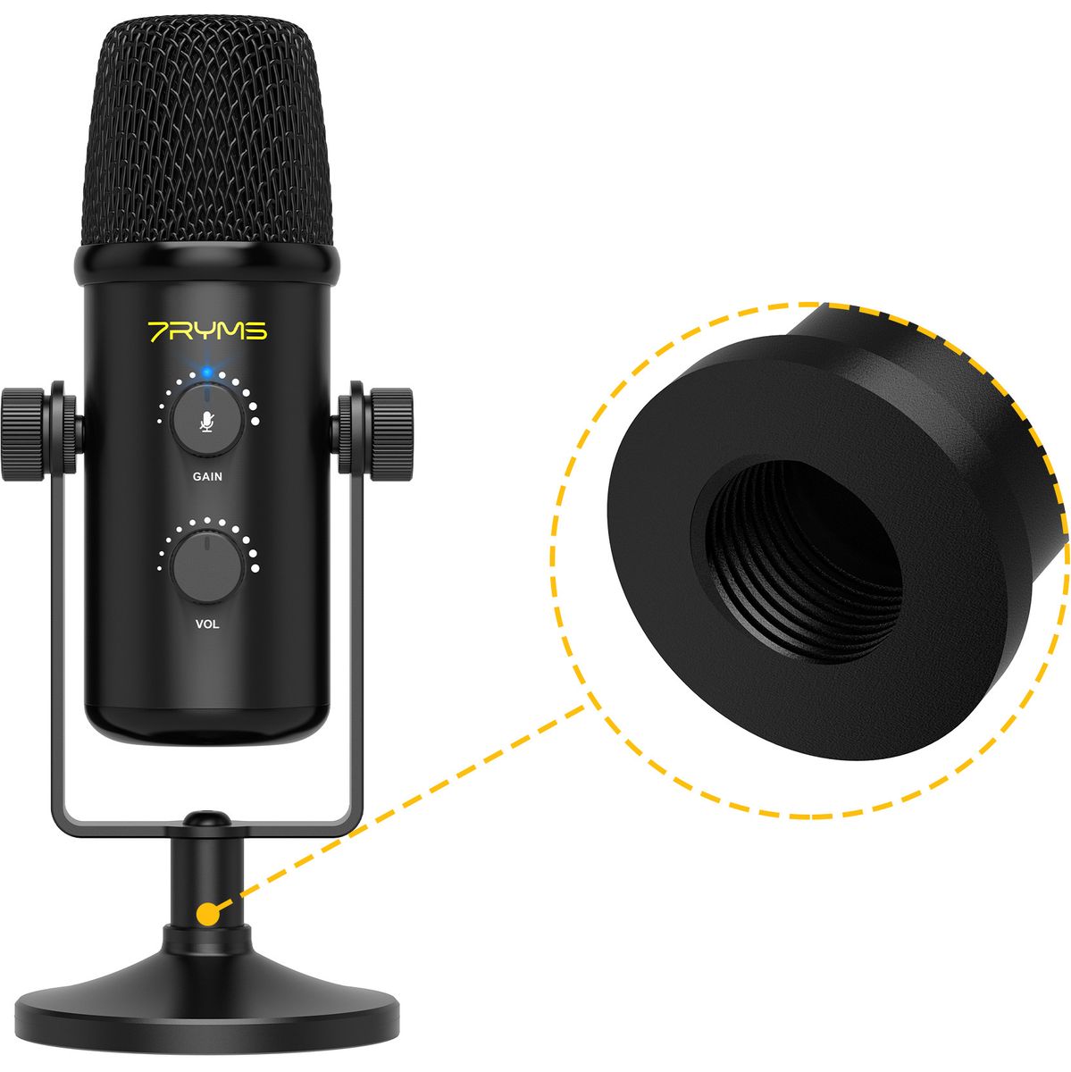 7Ryms AT20 Cardioid Condenser USB Microphone - image 2 of 2
