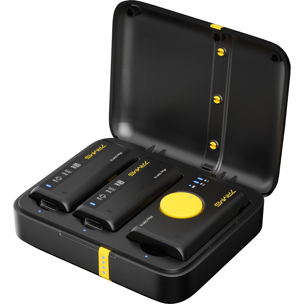 7Ryms iRay DW10 Wireless Microphone 2 Transmitters + Case Black - image 2 of 2