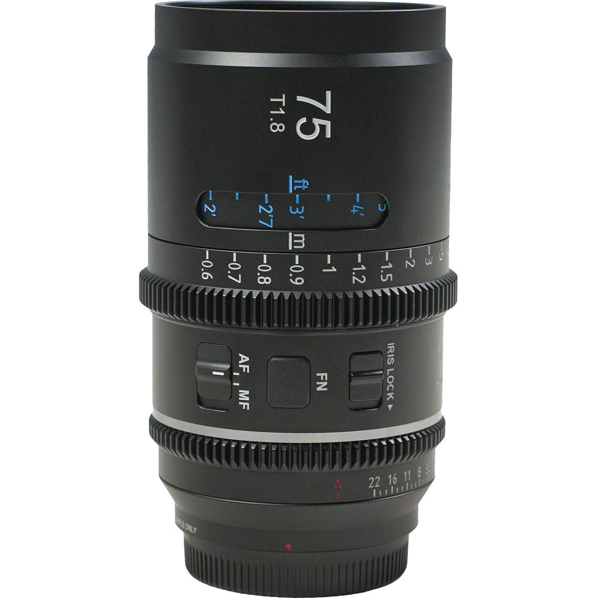 Sirui Astra Series 75mm T1.8 1.33X FullFrame Cine Lens (E Mount Blue Flare)