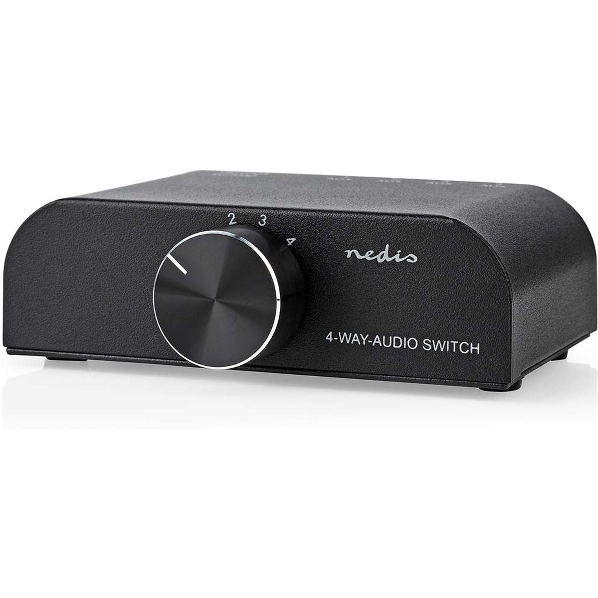 Nedis Analoge Audio-Switch 4-Port Input 1X 3.5mm Audio-Input / 3X 2X RCAF Output
