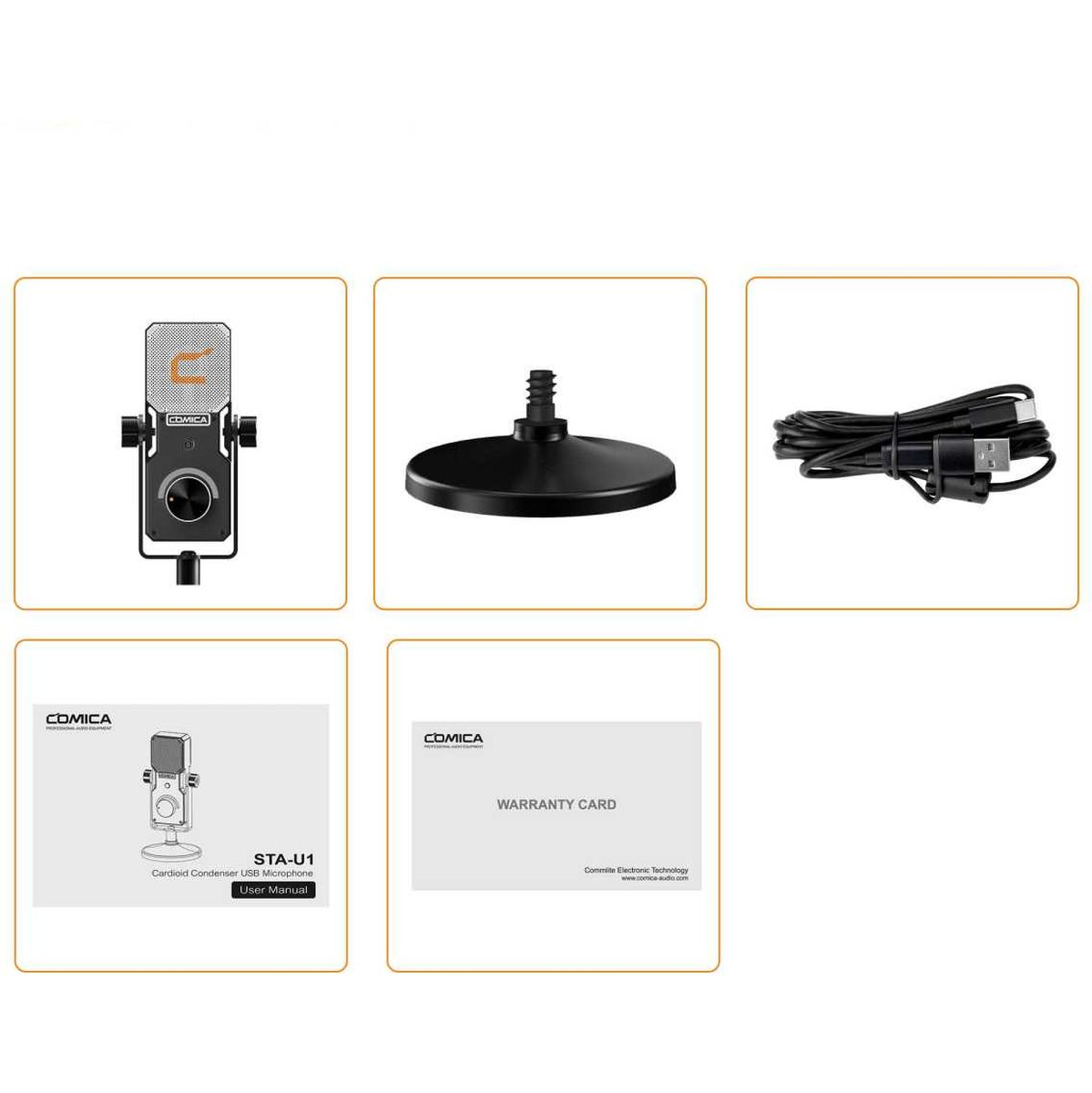 Comica STA-U1 USB-Microphone For Streaming Studio Podcast - image 4 of 5