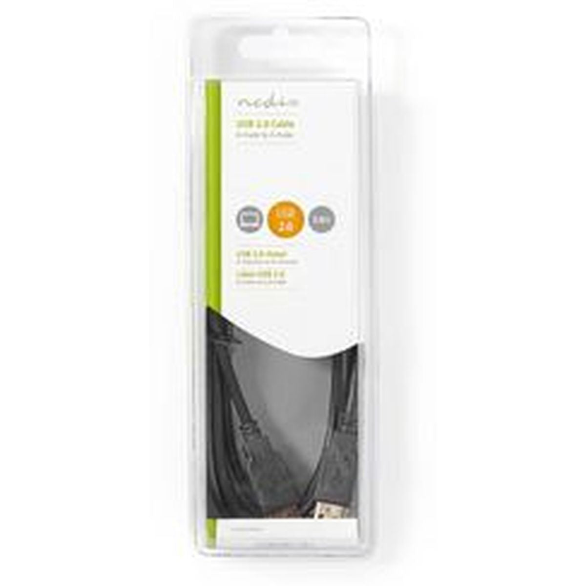 Nedis USB 2.0-CABLE A M-A M 2.0m BK - image 3 of 3
