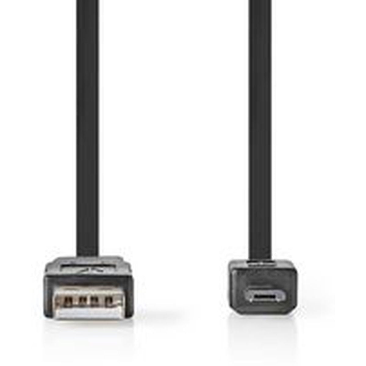 Nedis Flat USB 2.0-CABLE A M-Micro-B M 1.0m BK