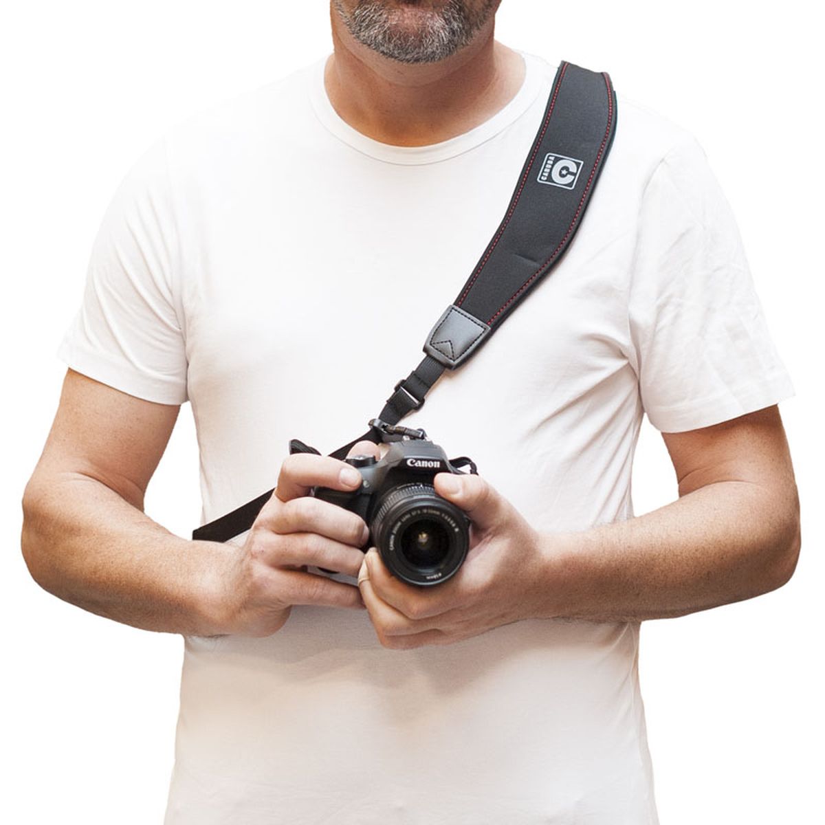 Caruba Sling Strap Advanced Version (Black + Red)