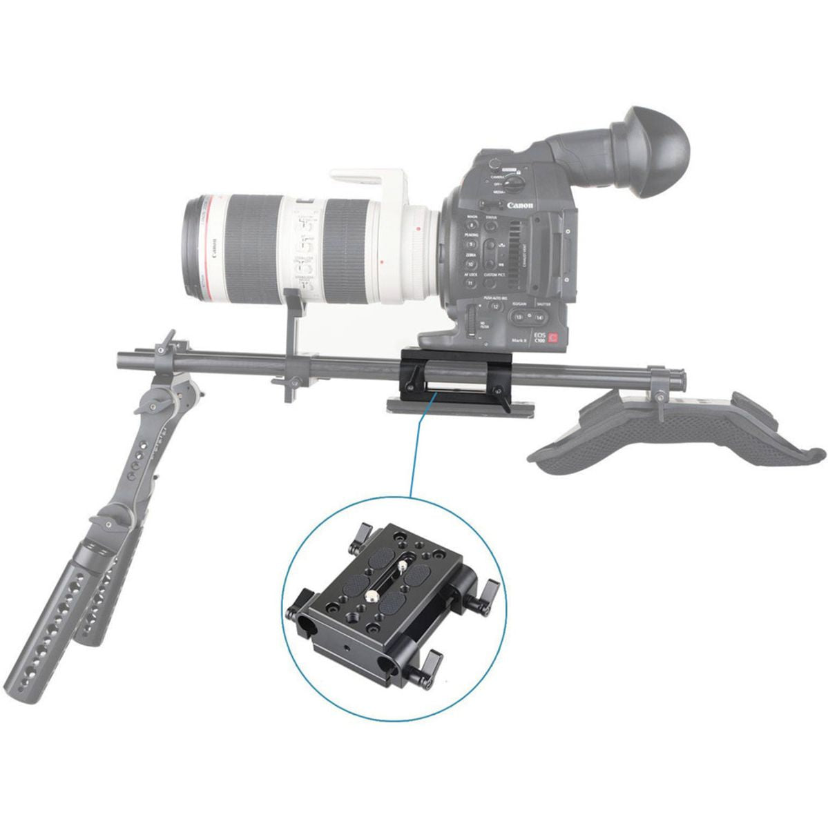 SmallRig 1798 Baseplate w/ Dual 15mm Rod Clamp - image 2 of 5