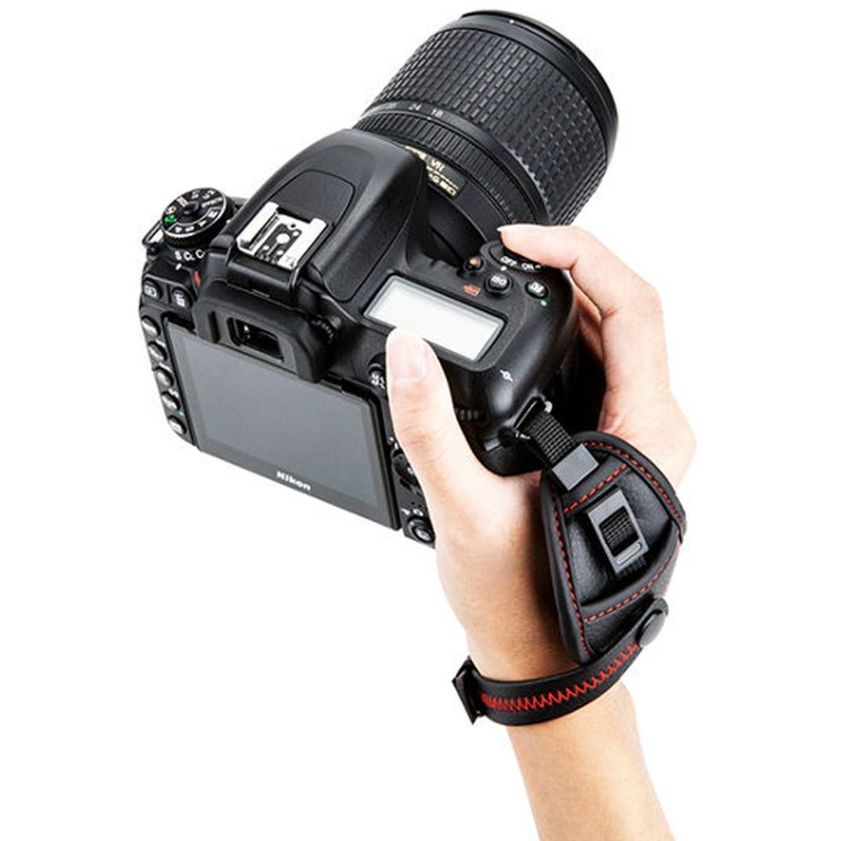 JJC HS PRO1M Hand Grip Strap (w/ Quick Release Plate) Red - image 4 of 5