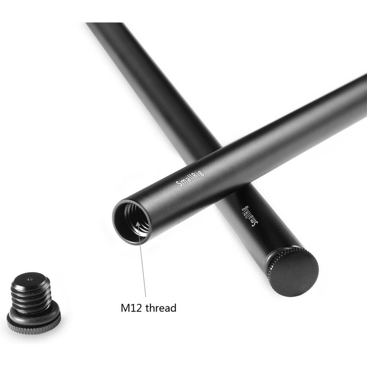 SmallRig 1054 2pcs 15mm Alu Alloy Rod(M12-40cm) 16inch