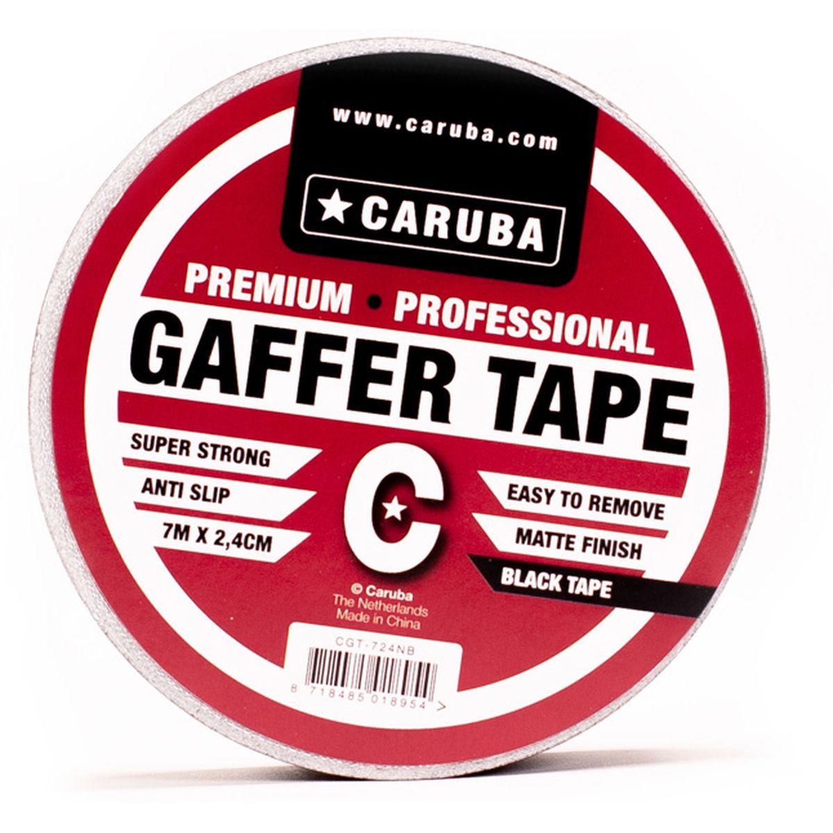 Caruba Gaffer Tape Nano Roll 7MTR X 2.4cm Black