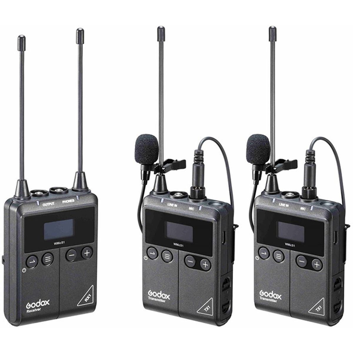 Godox Uhf Wireless & Lavalier Microphone Double Kit - image 2 of 2
