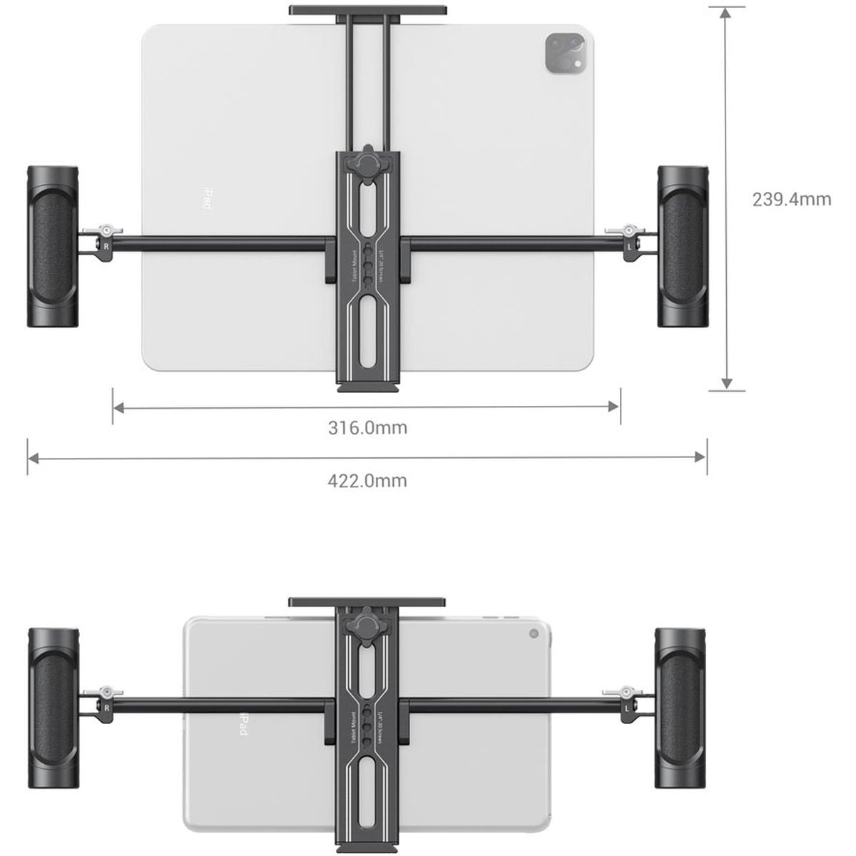 SmallRig 2929 Tablet Mount w/ Dual Handgrip For iPad
