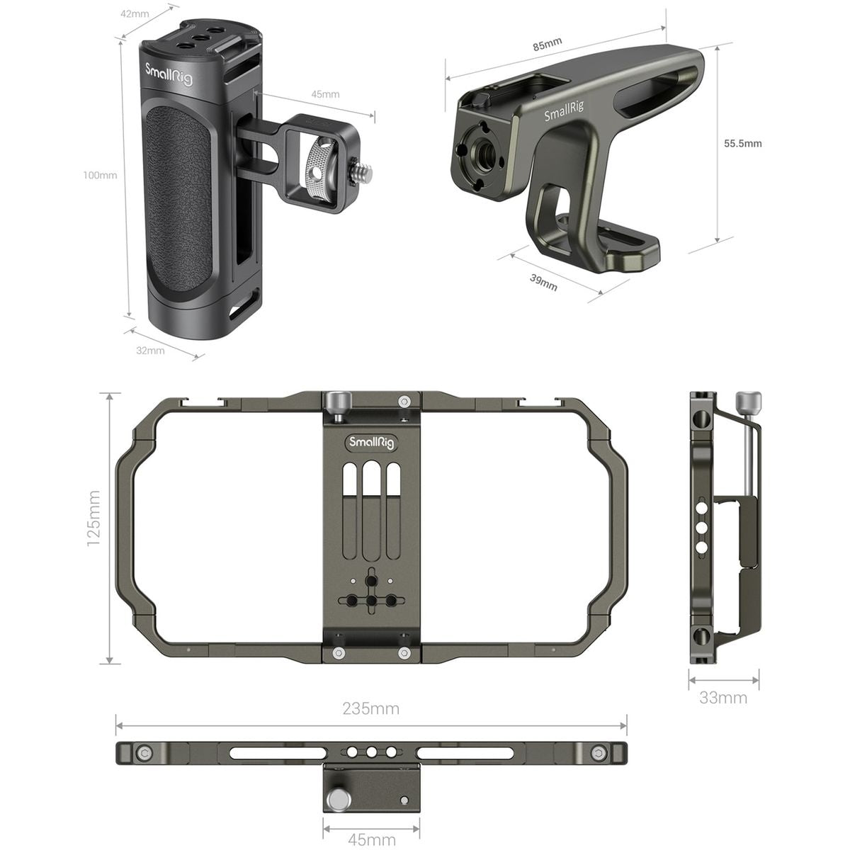 SmallRig 3155 Universal Mobile Phone Handheld Video Rig Kit