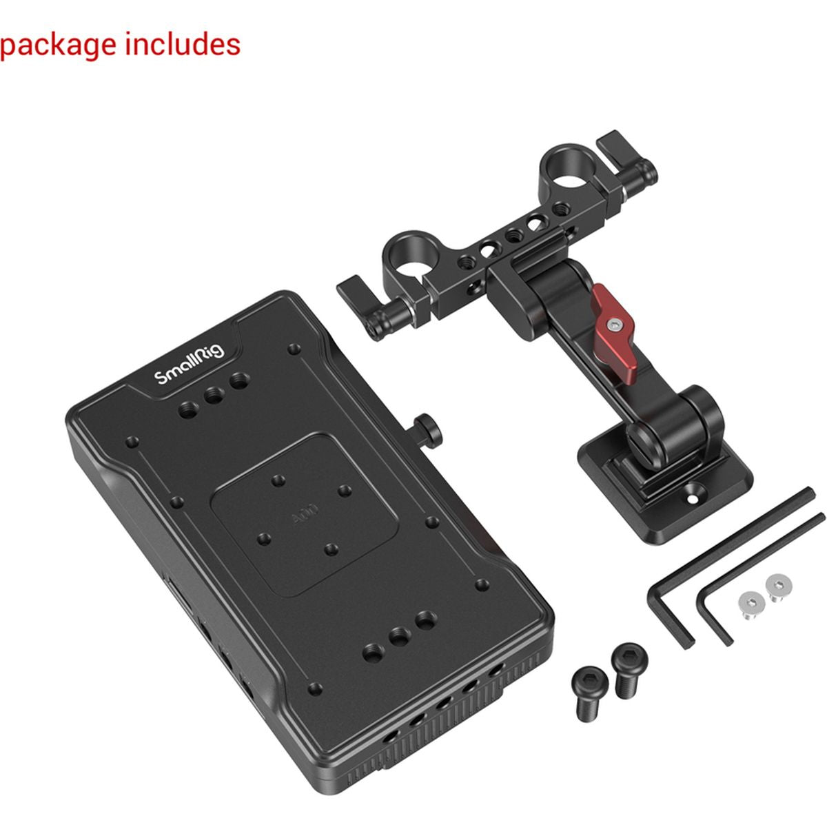SmallRig 3204 V Mount BTTR Adptr Plate w/ Adjustable Arm