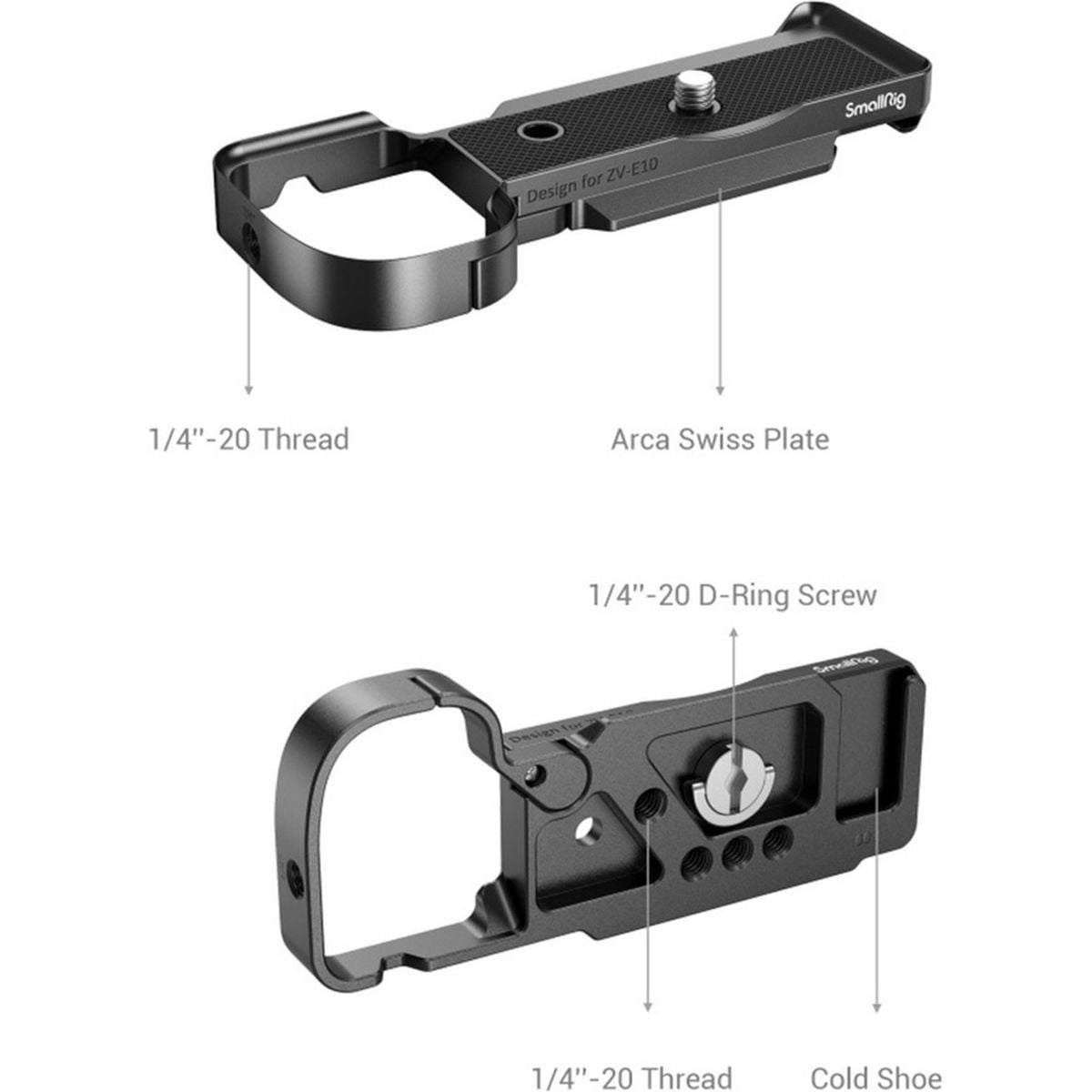SmallRig 3523 Extension Grip For Sony ZV-E10 (Black)