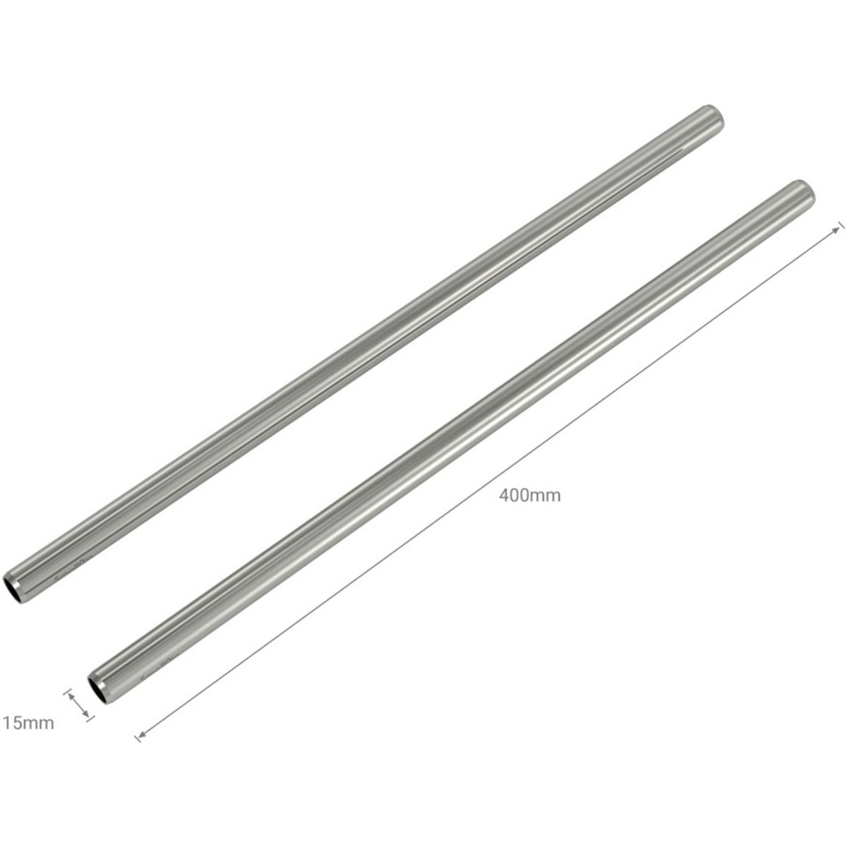 SmallRig 3684 15mm Stainless Steel Rod - 40cm 16 (2pcs)