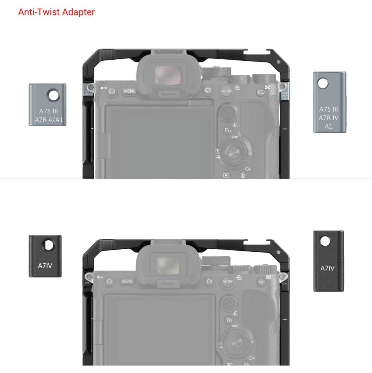 SmallRig 3594 Cage For Sony A7S III/7 IV/7R IV/ 1 w/ VG-C4EM - image 4 of 5