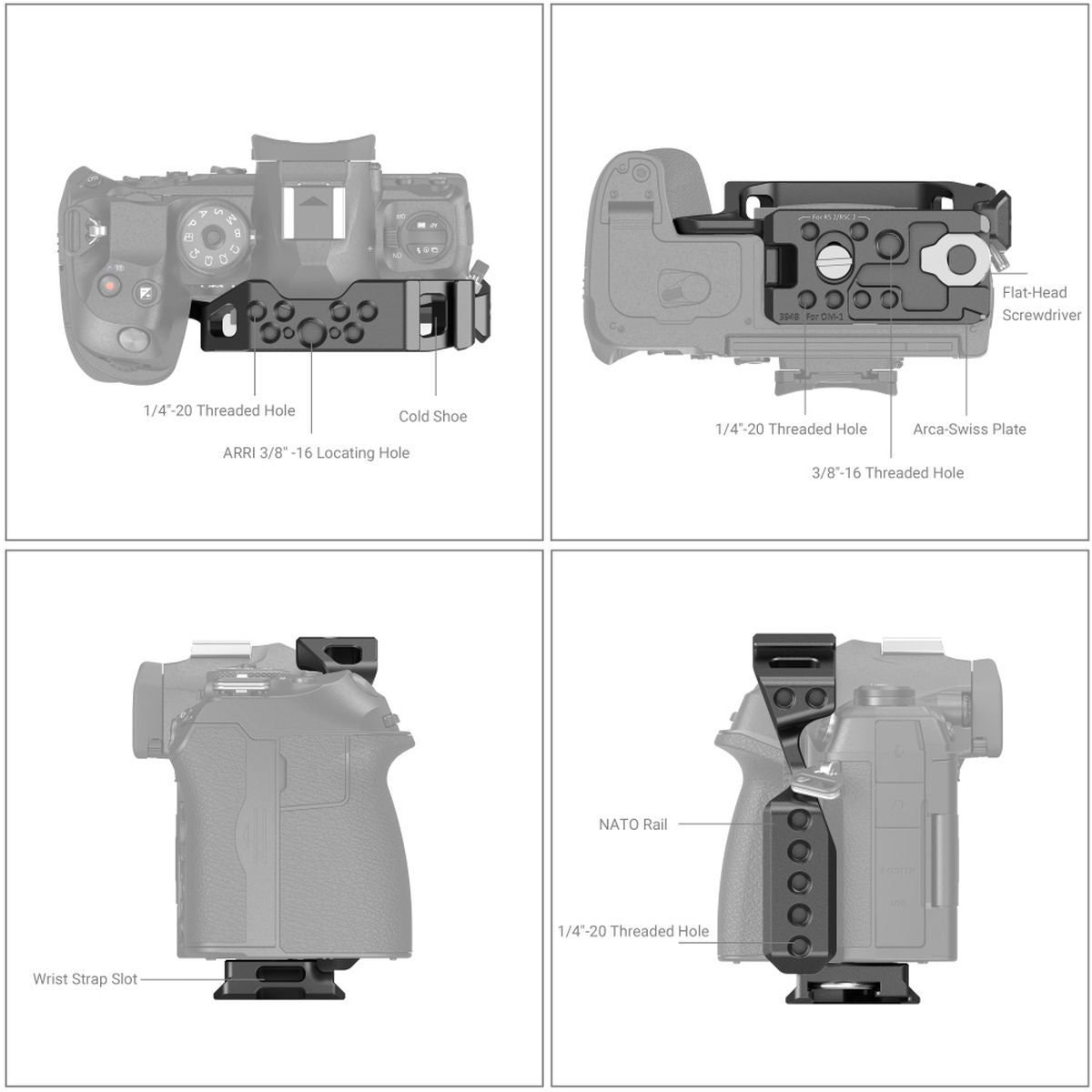 SmallRig 3948 Camera Cage For OM System OM-1