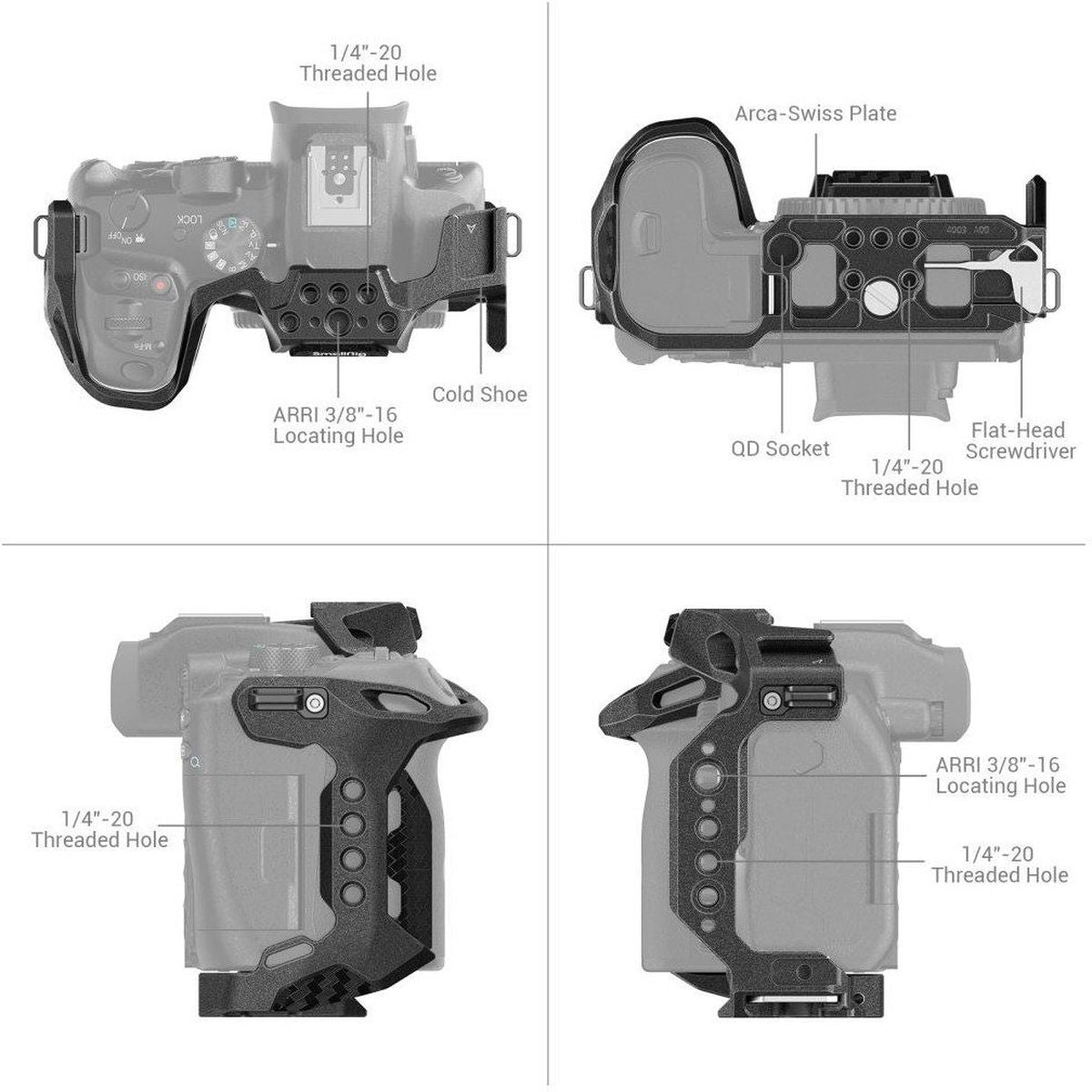 SmallRig 4003 Black Mamba Cage For Canon EOS R7
