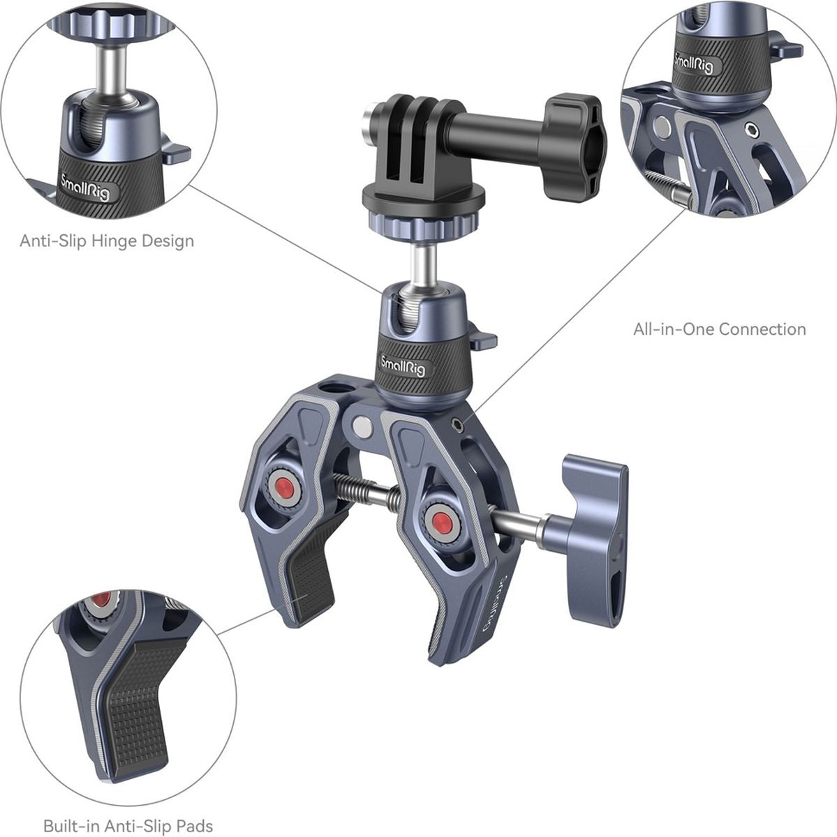 SmallRig 4102 Super Clamp Camera Mount Clamp w/ 360° Ball… - image 2 of 5