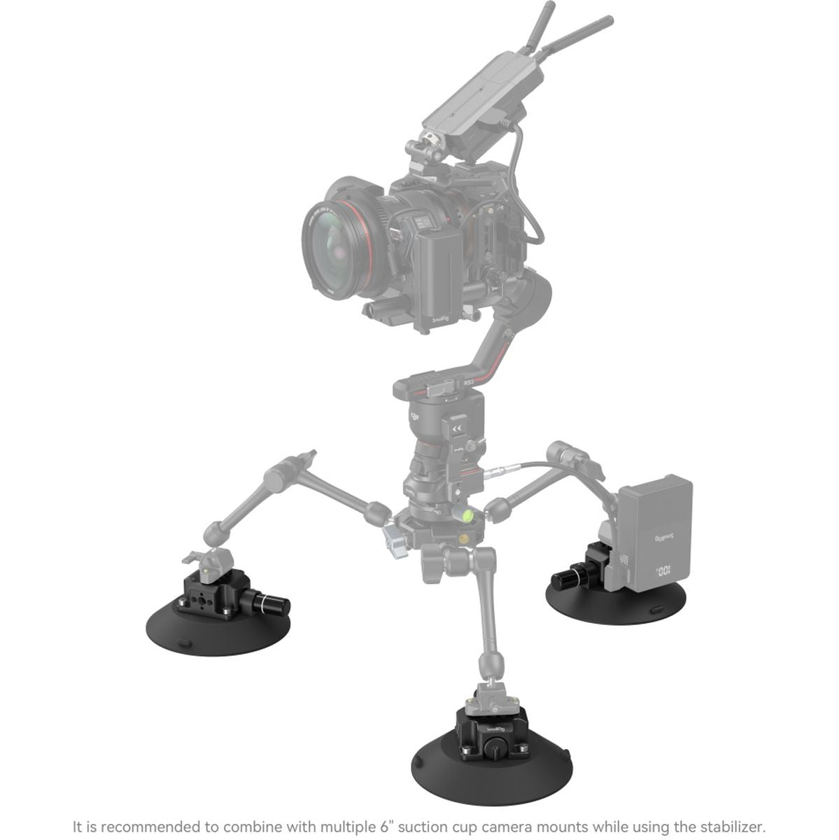 SmallRig 4114 6€³ Suction Cup Camera Mount