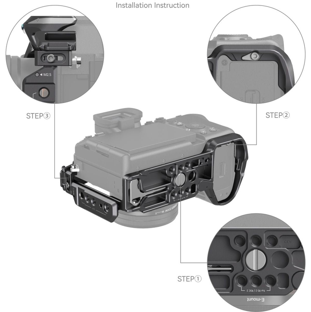SmallRig 3708 Rhinoceros Basic Cage Kit For Sony Alpha 7R V/