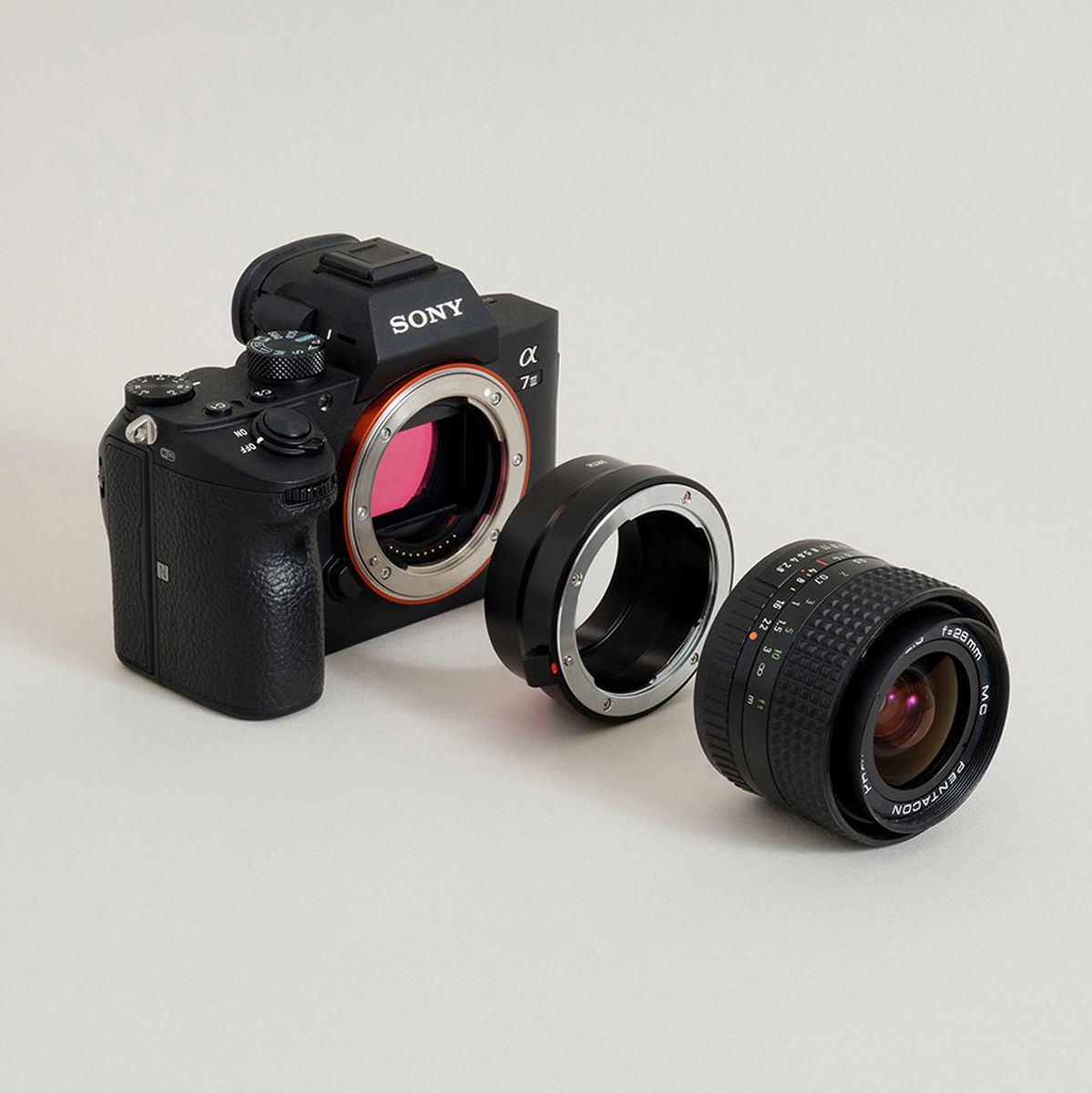 Urth Lens Mount Adapter: Compatible w/ Praktica B Lens To So