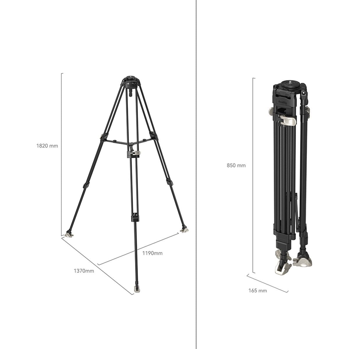 SmallRig 4167 Freeblazer Heavy-Duty Carbon Fiber Tripod