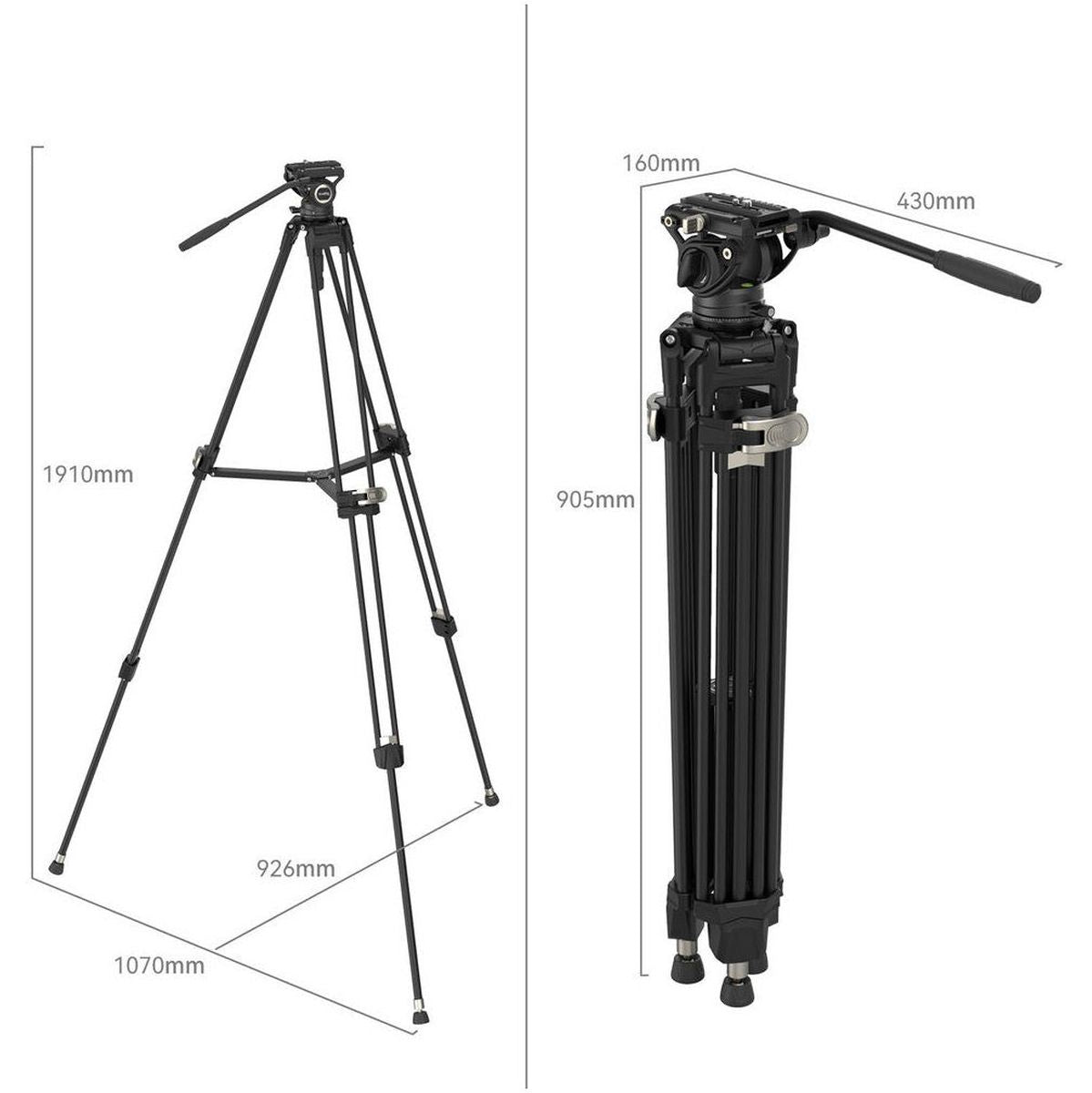 SmallRig 4163 Freeblazer Heavy-Duty Aluminum Alloy Tripod Ki