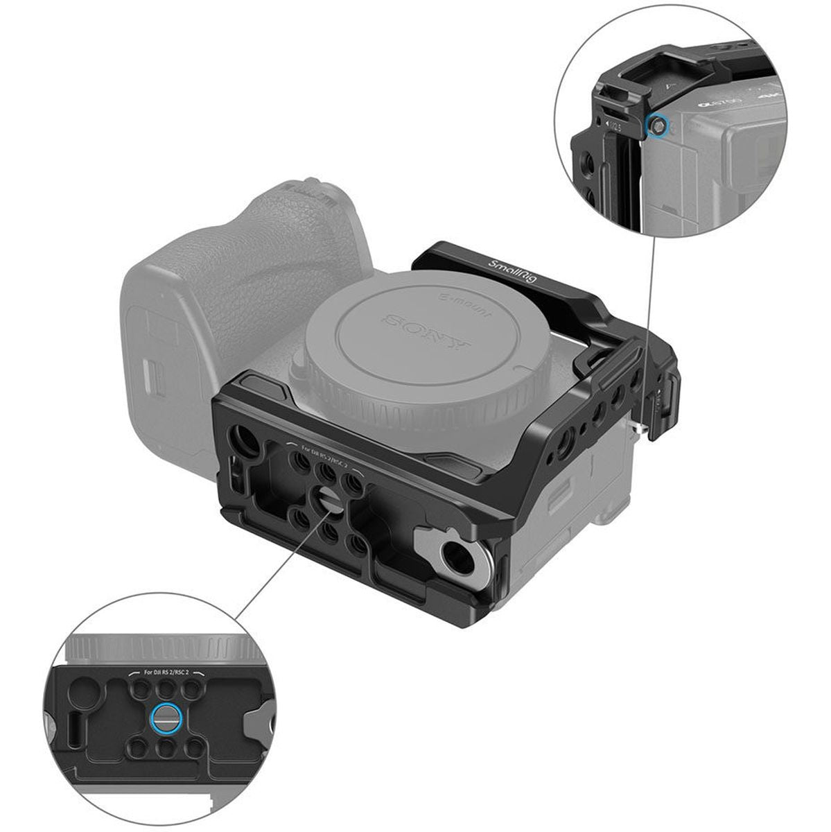 SmallRig 4337 Half Cage For Sony Alpha 6700 / 6600 / 6500 /